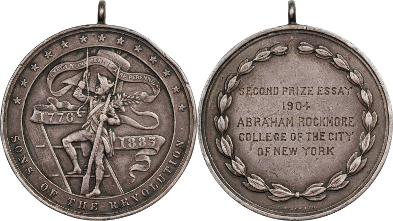 1904 National Society of the Sons of the American Revolution Essay Award Medal. ...