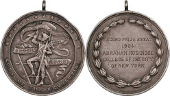 1904 National Society of the Sons of the American Revolution Essay Award Medal. By Tiffany & Co. Silver. Extremely Fine, Edge Bruises.
40.5 mm. 60.4 ...