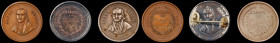 Lot of (3) Sands Medals. About Uncirculated.
28 mm. Obv: Bust of elderly gentleman, inscription SANDS MEDAL to left and right. Rev: Inscription PERSE...