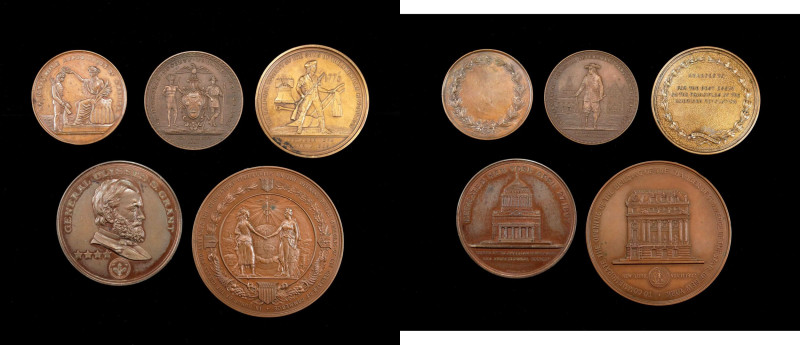 Lot of (5) ANS, Commemorative and Additional Medals. By Tiffany & Co. Bronze.
I...