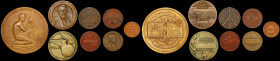Lot of (8) Commemorative, Award and Service Medals. By Tiffany & Co. Bronze.
Two are the same, the rest different. Various sizes, some awarded. Grade...