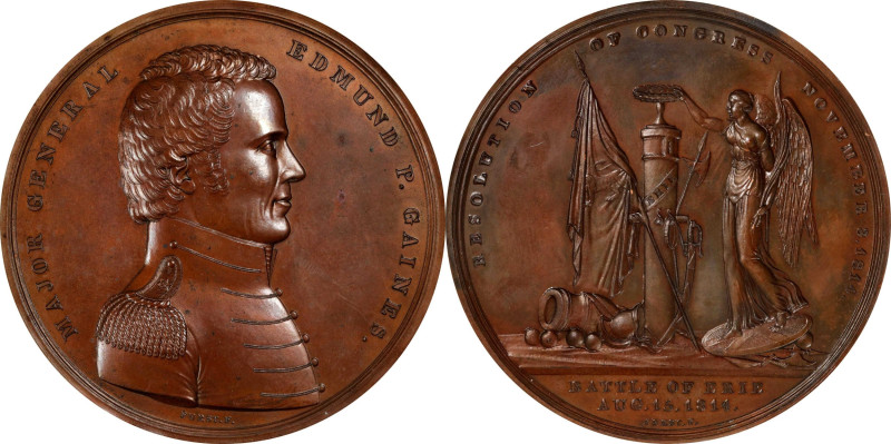 Electrotype Copy 1814 Major General Edmund P. Gaines at the Siege of Fort Erie M...