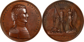 Electrotype Copy 1814 Major General Edmund P. Gaines at the Siege of Fort Erie Medal. Original Dies. Type of Julian MI-13. Joined Copper Shells. About...