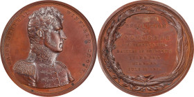 "1814" (1824 or later) Major General Winfield Scott / Battles of Chippewa and Niagara Medal. Original Dies. Julian MI-20. Copper, Bronzed. MS-63 BN (N...