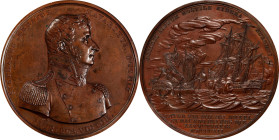 Electrotype Copy 1812 Captain Stephen Decatur, Jr. / USS United States vs. HMS Macedonian Medal. Original Dies. Type of Julian NA-9. Joined Copper She...