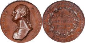 1883 Evacuation of New York Medal. Musante GW-1002, Baker-459. Copper. Specimen-64 BN (PCGS).
45 mm.

Estimate: $400