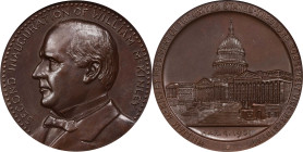 1901 William McKinley Second Inaugural Medal. Dusterberg-OIM 1B44, MacNeil-WMcK 1901-3. Bronze. MS-67 BN (NGC).
44 mm.

Estimate: $150
