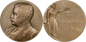 1905 Theodore Roosevelt Presidential Medal. Failor-Hayden 125. Bronze. MS-69 (NGC).
76 mm.

Estimate: $400