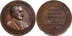 1920 Theodore Roosevelt Memorial Medal. By Adam Pietz. Bronze. MS-63 BN (NGC).
30.5 mm. Obv: Roosevelt bust to the right, name around. Rev: Inscripti...