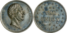 Undated (1856) Millard Fillmore Campaign Medal. DeWitt-MF 1856-2. White Metal. MS-62 (PCGS).
39 mm.
Ex DeWitt Smith Collection.

Estimate: $300