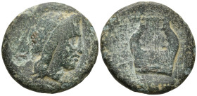 SELEUKID KINGDOM. Antiochos II Theos (?) (261-246 BC). Sardes
AE Bronze (19.5mm 5.77g)
Obv: Laureate head of Apollo to right.
Rev: BAΣIΛΕΩΣ - ANTIΟ...