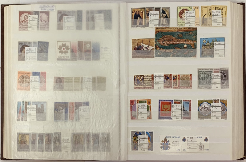 COLLECTION OF STAMPS OF THE VATICAN CITY STATE ‘POSTE VATICANE’ FROM 1933 TO 197...