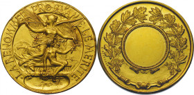 FRANCE
MEDAL 'LA RENOMMÉE PROCLAME LE MÉRITE'
Engravers H. Naudé and A. Bertrand
Reverse: Crown of leaves. Signature A. Bertrand
11.96g. Gold.