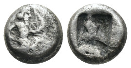 Achaemenid Empire. Artaxerxes I. - Xerxes II. (455-420 BC). AR Siglos. Weight 1,16 gr - Diameter 7 mm