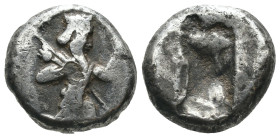 Achaemenid Empire. Artaxerxes I. - Xerxes II. (455-420 BC). AR Siglos. Weight 4,33 gr - Diameter 13 mm