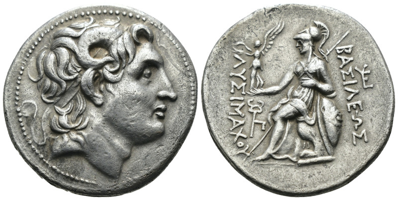 Thrace. Lysimachos. (306-281 BC) AR Tetradrachm.

Obv: head of Alexander the G...