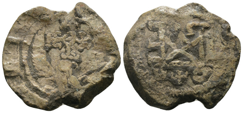 Byzantine Empire. lead seal. Weight 14,89 gr - Diameter 26 mm