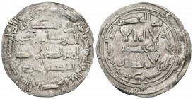EMIRATO INDEPENDIENTE. Abd Al-Rahman I. Dirham. 171 H. Al-Andalus. V.69; Miles 62. Ar. 2,67g. MBC-/MBC.