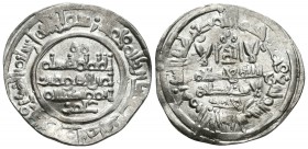 CALIFATO DE CORDOBA. Hisham II. Dirham. 389H. Al-Andalus. V-541. Ar. 2,96g. MBC.