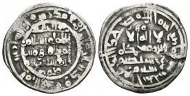 CALIFATO DE CORDOBA. Sulayman. (2º Reinado). Dirham. 404H. Al-Andalus. Citando a Sulayman en la IA y Muhammad en la IIA. V.796; Prieto 28c. Ar. 2,93g....