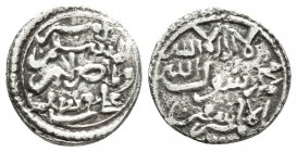 ALMORAVIDES. Ali Ibn Yusuf y el Emir Tashfin. Quirate. 533-537H. V-1822; Hazard 1601. Ar. 0,86g. MBC-.