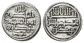 TAIFAS ALMORAVIDES. Hamdin Ibn Muhammad. Quirate. 539-540H. Qurtuba (Córdoba). V-1907. Ar. 0,94g. MBC. Escasa.