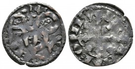 ALFONSO IX. Dinero. (1188-1230). Marca estrella de cinco puntas bajo la cruz. Mozo A9:5.30; AB 133.1. Ve. 0,81g. MBC-/BC+.