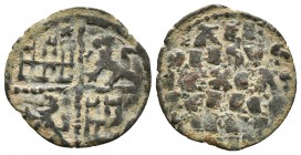 ALFONSO X. Dinero. (1252-1284). Marca florón en primer cuadrante. AB 234. Ve. 0,72g. MBC.