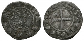 SANCHO IV. Miaja coronada. (1284-1295). León. AB 311. Ve. 0,53g. MBC-.