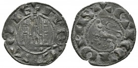 FERNANDO IV. Dinero. (1295-1312). Marca de ceca tres puntos. AB 328 (como pepión). Ve. 0,67g. MBC.