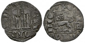ALFONSO XI. Novén. (1312-1350). Sevilla S tumbada bajo el castillo. AB 358.1. Ve. 0,70g. MBC-. Escasa. Ex. Vico 08-07-1999 Nº466.