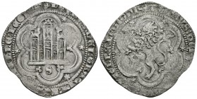 PEDRO I. ¿4 Maravedís?. (1350-1368). Sevilla. AB 386. Ar. 3,87g. MBC. Escasa.