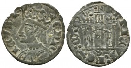 ENRIQUE II. Cornado. (1368-1379). Sevilla. A/ ENRICVS : R. R/ ENRICVS : REX : CAST:. AB 491var. Ve. 0,74g. MBC.