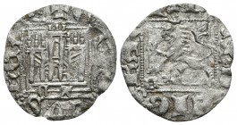 ENRIQUE II. Novén. (1368-1379). Zamora. C-A bajo el castillo y C delante del león. AB 501.5. Ve. 0,49g. MBC.
