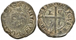 ENRIQUE II. Cruzado. (1368-1379). León. AB 470.1. Ve. 1,70g. MBC-.