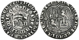 JUAN I. 1 Real. (1379-1390). Sevilla. AB 539. Ar. 3,07g. MBC.