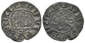 ENRIQUE III. Novén. (1390-1406). Sevilla. A/ + ENRICVS : REX CA. R/ + ENRICVS : REX C. AB 609var. Ve. 0,66g. MBC-.