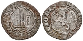 ENRIQUE III. Blanca. (1390-1406). Sevilla. AB 602. Ve. 2,02g. MBC.