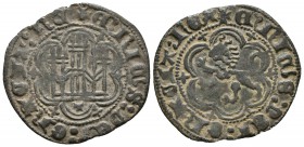 ENRIQUE III. Blanca. (1390-1406). Toledo. A/ Leyenda +ENRICUS:DEI:GRACIA:RE. R/ Leyenda +ENRICUS:DEI:GRACIA:REX. AB 603 var. Ve. 1,57g. MBC.