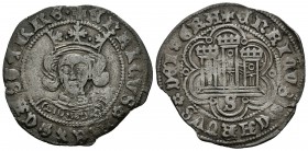 ENRIQUE IV. Cuartillo. (1454-1474). Sevilla. AB 755. Ve. 2,95g. Cospel con leve falta pese a ello buen ejemplar. MBC+.