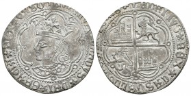 ENRIQUE IV. Real de busto. (1454-1474). Sevilla. AB 692. Ar. 2,86g. MBC+. Ex. Vico 08-07-1999 Nº505.