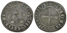 SANCHO I. Dobler. (1311-1324). Mallorca. Cru 547. Ve. 1,32g. BC+/MBC-. Escasa.