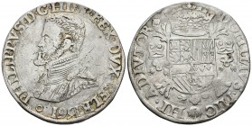 FELIPE II. 1 Escudo Felipe. 1561. Nimega. Vti. 1188; Vanhoudt 265.AN. Ar. 30,66g. MBC+.