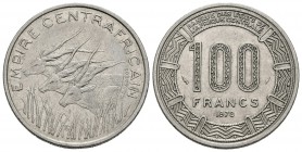 AFRICA CENTRAL. 100 Francs. 1978. Paris. Km#8. Ni. 7,06g. EBC. Escasa.