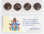 CONGO. 1 Franc. 2004. Cartera oficial con emisión conmemorativa homenaje a JUAN PABLO II, con certificado. CuNi. SC.