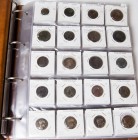 HISPANIA ANTIGUA. Resto de colección antigua conteniendo 168 monedas de bronce, conteniendo las siguientes cecas: Abdera, Acinipo, Acci, Alaún, Arsaos...