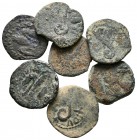 IMPERIO ROMANO. Lote compuesto por 7 Prutah de Poncio Pilatos (Revueltas Judías). Ae. BC/BC+. A EXAMINAR.