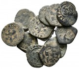 MONARQUIA ESPAÑOLA. Lote compuesto por 12 monedas de 2 Maravedís de FELIPE III de diferentes cecas: Burgos, Cuenca, Sevilla, Toledo y Valladolid. BC-/...