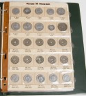 ESTADO ESPAÑOL Y II REPUBLICA. Colección avanzada conteniendo 115 monedas, incluyendo las 5 monedas de 100 Pesetas (1966 palo recto posiblemente manip...