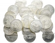 ESPAÑA. Lote compuesto por 29 monedas de plata de 2000 Pesetas, comprendiendo los años 1994 (5), 1995 (5), 1996 (5), 1997 Quijote (5), 1998 (5) y 2000...
